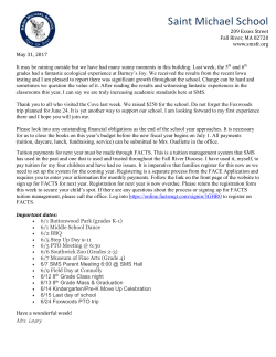 Saint Michael School 209 Essex Street Fall River, MA 02720 www