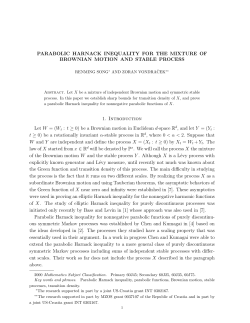 Parabolic Harnack Inequality for the Mixture of Brownian Motion and