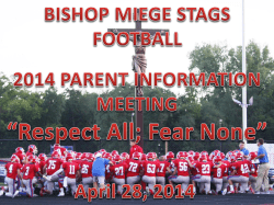 May 27 th - Bishop Miege High School