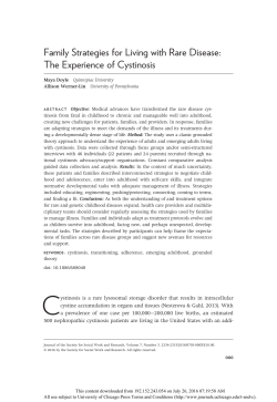 Family Strategies for Living with Rare Disease