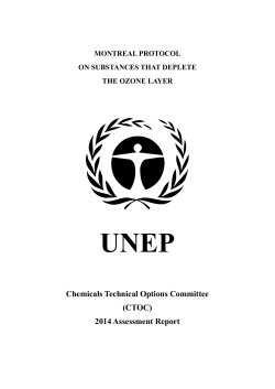 CTOC Assesssment Report 2014 - Ozone Secretariat Conference