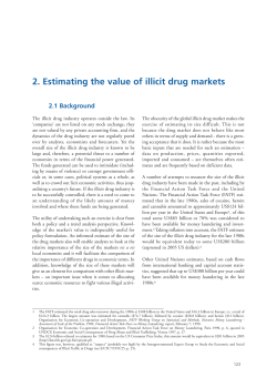 2. Estimating the value of illicit drug markets