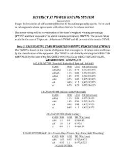 Calculating Power Ratings
