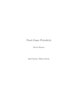Poset-Game Periodicity