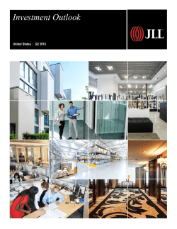JLL US Investment Outlook - Q2 2016