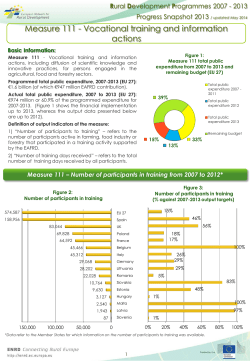 Measure 111 - Vocational training and information actions