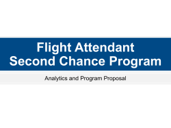 Flight Attendant Second Chance Program