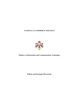 NATIONAL E-COMMERCE STRATEGY Ministry of Information and