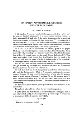 ON BADLY APPROXIMABLE NUMBERS AND CERTAIN GAMES