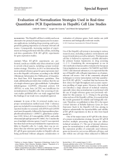 Evaluation of Normalization Strategies Used in