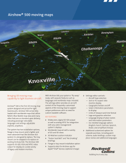 Airshow&reg; 500 moving maps