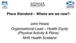 Place Standard - NHS Health Scotland