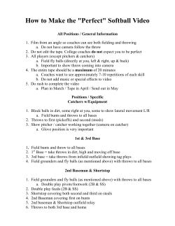 How to Make the "Perfect" Softball Video