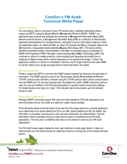 ComDoc`s FM Audit: Technical White Paper How It Works