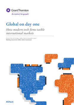 Global on day one How modern tech firms tackle