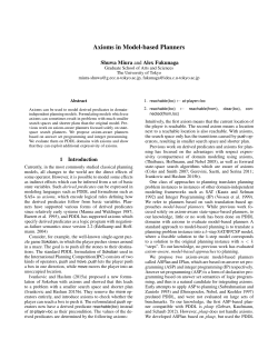 Axioms in Model-based Planners