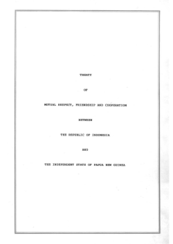 treaty of mutual respect, friendship and cooperation between the