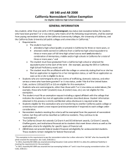 Admissions at Sonoma State University