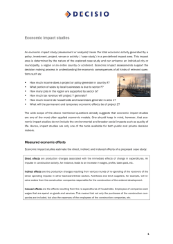 Economic impact studies