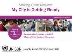 Benefits for cities to join the campaign