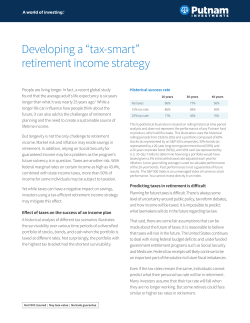 "tax-smart" retirement income strategy