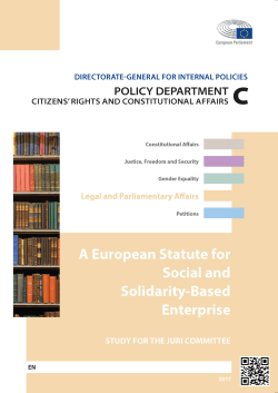 A European Statute for Social and Solidarity