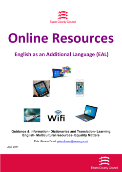 Online Resources - Essex Schools Infolink