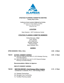 strategic planning committee meeting