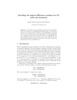 Deciding the logical difference problem for EL with role inclusions