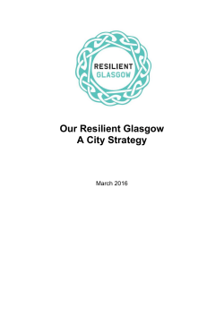 Our Resilient Glasgow A City Strategy