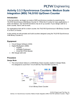 3.3.3.A MSI `193 Synchronous Counters
