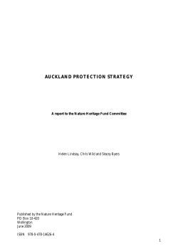 Auckland Protection Strategy