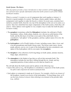 Earth System: The Basics