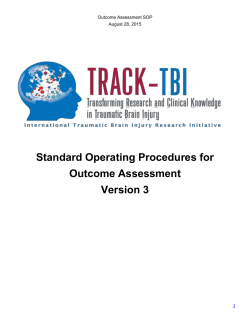 Test Administration Order17 - TRACK-TBI