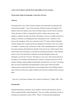 Loudon*s orders: cemeteries as arboretum