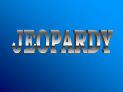 Jeopardy Template