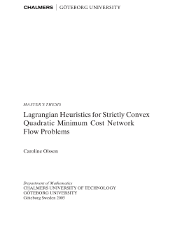 Lagrangian Heuristics for Strictly Convex