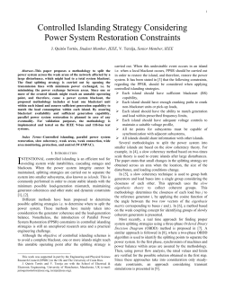 Controlled Islanding Strategy Considering Power System