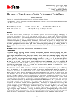 The Impact of Attractiveness on Athletic Performance of Tennis Players