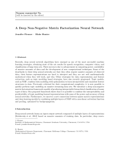 A Deep Non-Negative Matrix Factorization Neural Network