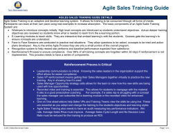 Agile Sales Training Guide