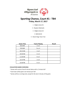 Sporting Chance, Court #1 - TB4