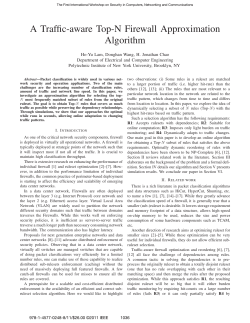 A Traffic-aware Top-N Firewall Approximation Algorithm