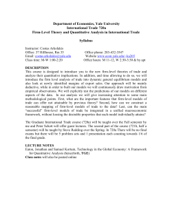 Firm-Level Theory and Quantitative Analysis in International Tr
