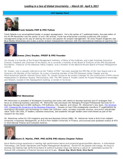 2017 Speaker Bios