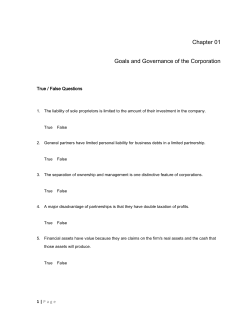 TB-ch1-Fundamentals of Corporate Finance- 8e