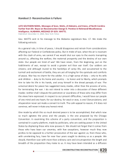 Handout 2- Reconstruction is Failure