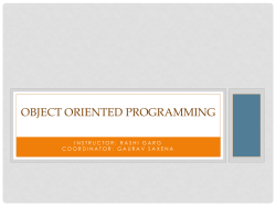 OOPS LECTURE 15
