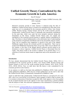 Unified Growth Theory Contradicted by the Economic Growth