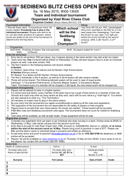 Tournament Information